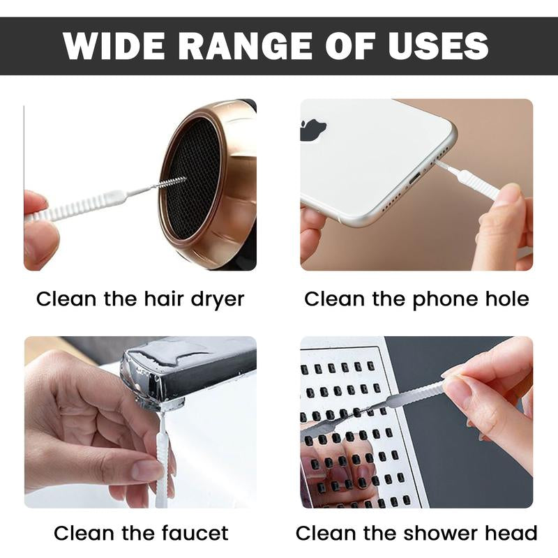 30 Counts Shower Head Cleaning Brush, Flexible Brush Head Reaches Tight Spaces，Multi-Purpose Use for Faucets and Sinks