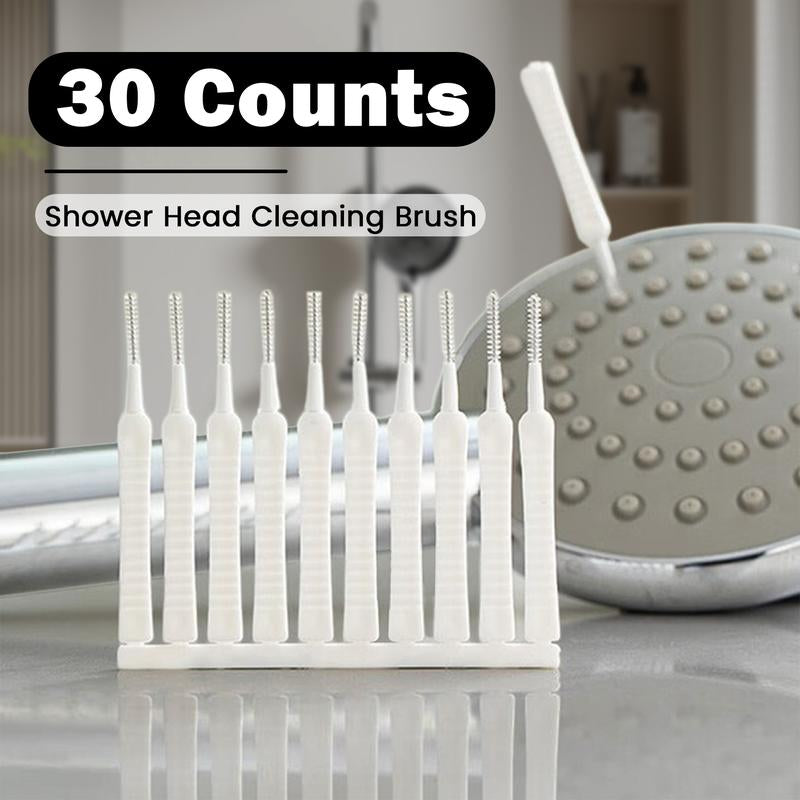 30 Counts Shower Head Cleaning Brush, Flexible Brush Head Reaches Tight Spaces，Multi-Purpose Use for Faucets and Sinks
