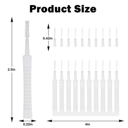 30 Counts Shower Head Cleaning Brush, Flexible Brush Head Reaches Tight Spaces，Multi-Purpose Use for Faucets and Sinks